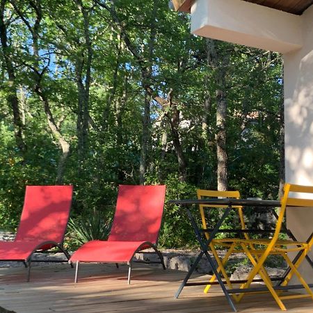 Le Mazet, Studio Avec Terrasse Et Acces Piscine Saint Alban Auriolles Екстериор снимка