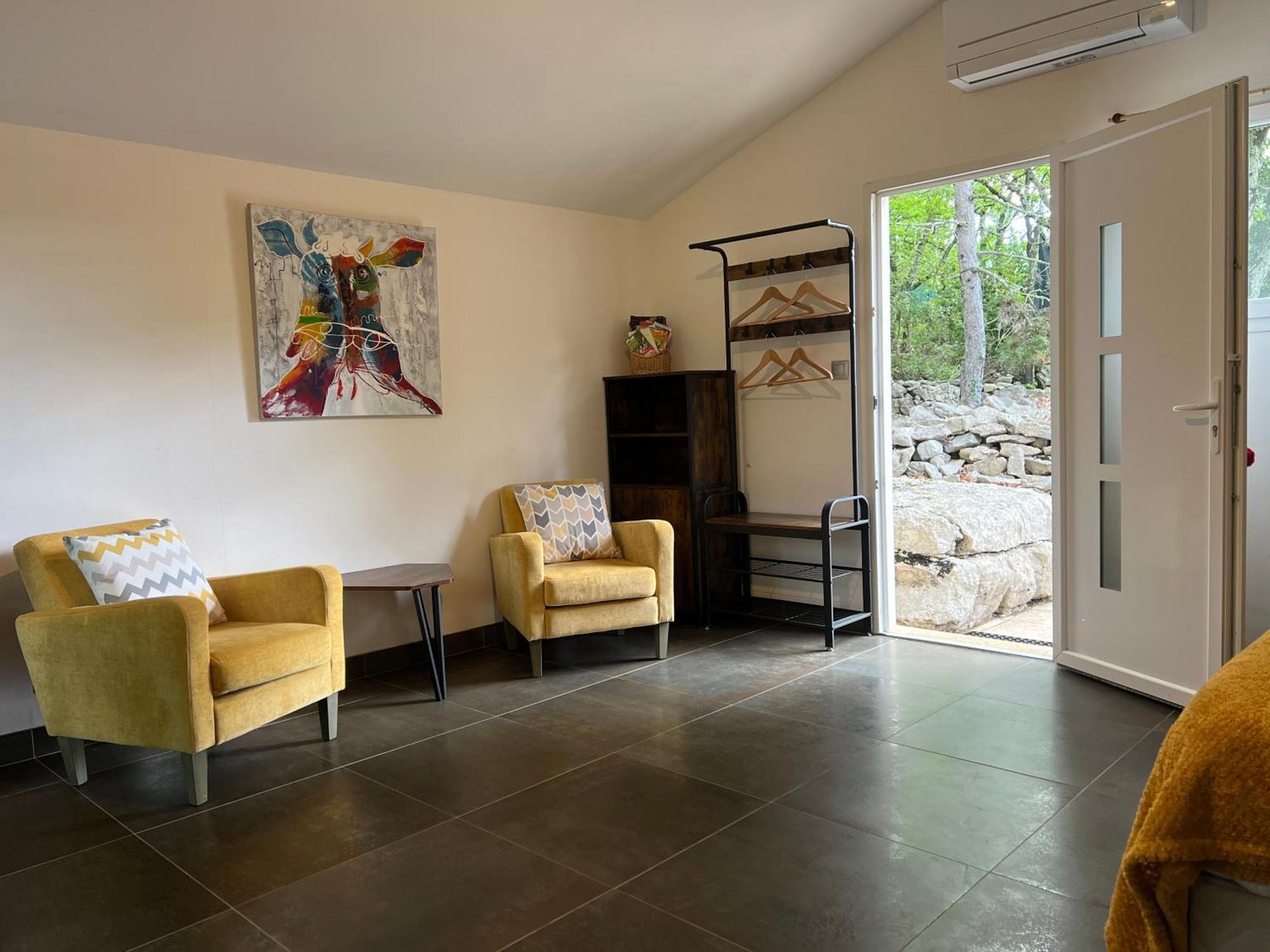 Le Mazet, Studio Avec Terrasse Et Acces Piscine Saint Alban Auriolles Екстериор снимка